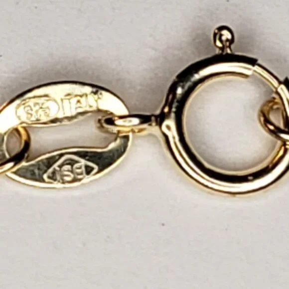 Natural Garnet Heart Pendant Necklace - 10KT - Picture 6 of 8